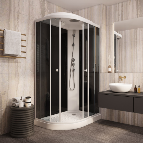 Душевая кабина Parly Classic EC1231R 120х80 асимметричная с крышей ориентация левая