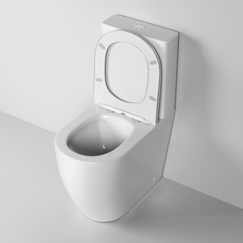 Унитаз напольный с бачком Grossman Style GR-4473S белый глянцевый с сиденьем микролифт безободковый каскадный смыв - фото 4