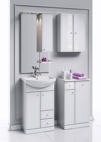 Зеркало в ванную Aqwella Y Ba.02.55 55х108 цвет белый - фото 2