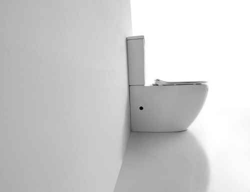 Унитаз напольный с бачком CeramaLux 2176 белый глянцевый с сиденьем микролифт каскадный смыв - фото 4