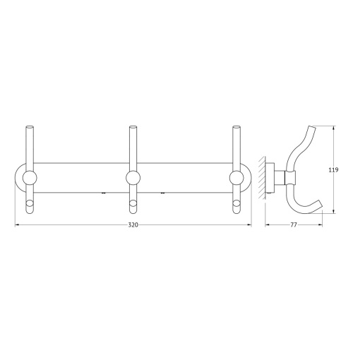 Крючок Artwelle Harmonie HAR 006 - фото 2