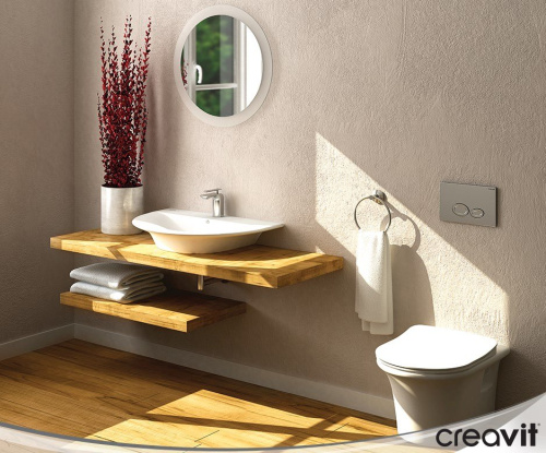 Клавиша смыва механическая Creavit GP2003.00 цвет хром матовый - фото 3