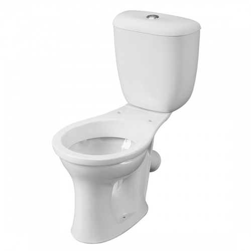 Унитаз-компакт напольный с бачком Santeri Виктория 1P3016S0000BF белый с сиденьем каскадный смыв - фото 3