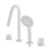 Смеситель Cezares LEAF LEAF-BVDM4-L-BIO на борт ванны белый