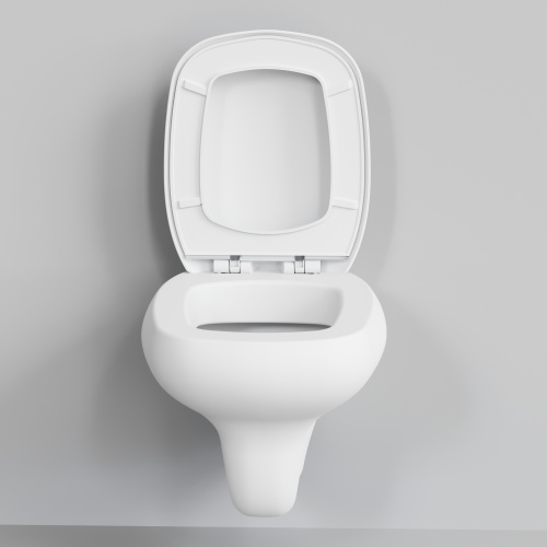 Унитаз подвесной Ambassador Diamond 123T20101R-122T20101 белый матовый с сиденьем микролифт - фото 3