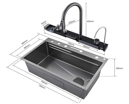 Кухонная мойка Cerutti SPA CT10355 75х46 цвет золото - фото 4