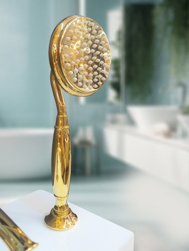 Смеситель для ванны AltroBagno Beatrice AltroBagnoBeatrice020103Or встраиваемый в стену золото - фото 3