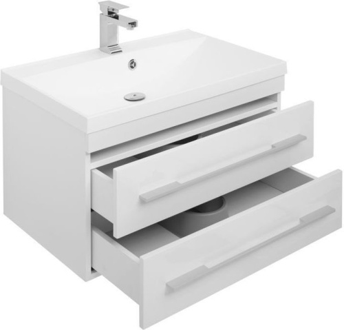 Тумба с раковиной Aquanet Нота 00287707 75х48х44 подвесная цвет белый - фото 4