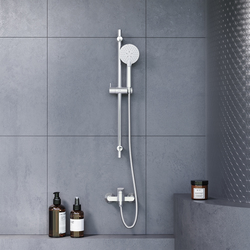 Душевой гарнитур Damixa Origin One 918100000 настенный хром/серый - фото 4