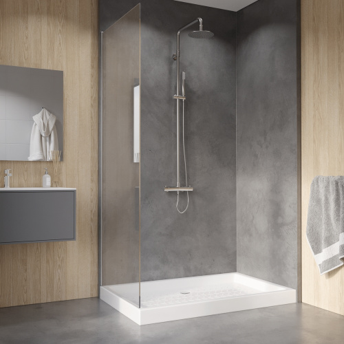 Душевой поддон RGW CER 19170384-01 80х140 керамика белый - фото 3