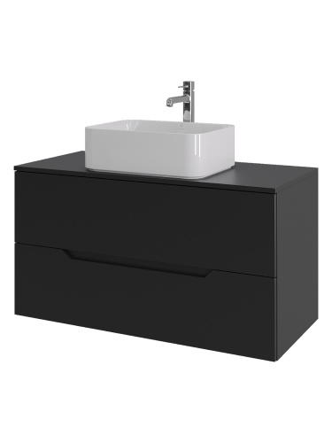 Тумба с раковиной Orange Line Li-100TubMDF+B02-460W 101х46х68 - фото 2