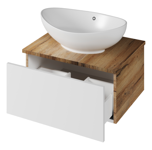 Тумба под раковину Misty Ива П-Ива-01060-951Я 60х45х30 подвесная - фото 4