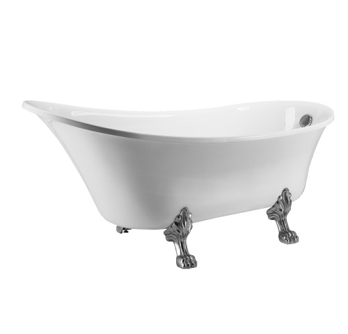 Ванна акриловая Grossman Retro GR-1002 162х71 отдельностоящая овальная с ножками