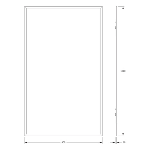 Зеркало в ванную Evoform Comfort BY 0932 60х100 - фото 2