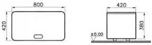 Тумба под раковину Vitra Nest Trendy 56181 80х42х42 напольная цвет натуральное дерево - фото 3