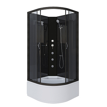 Душевая кабина Niagara Classic 65081434BKG 90х90 четверть круга без крыши ориентация универсальная