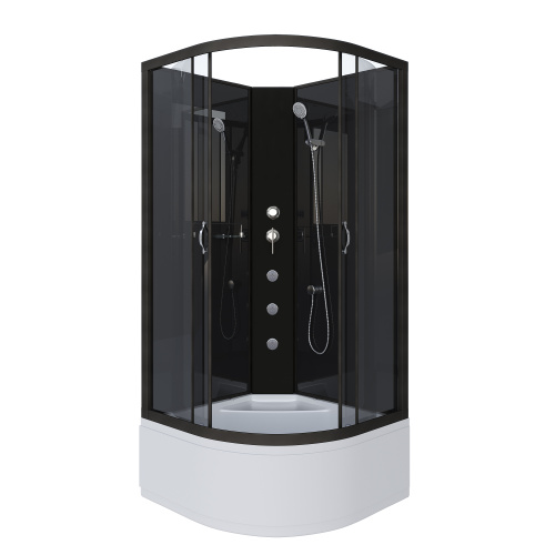 Душевая кабина Niagara Classic 65081434BKG 90х90 четверть круга без крыши ориентация универсальная