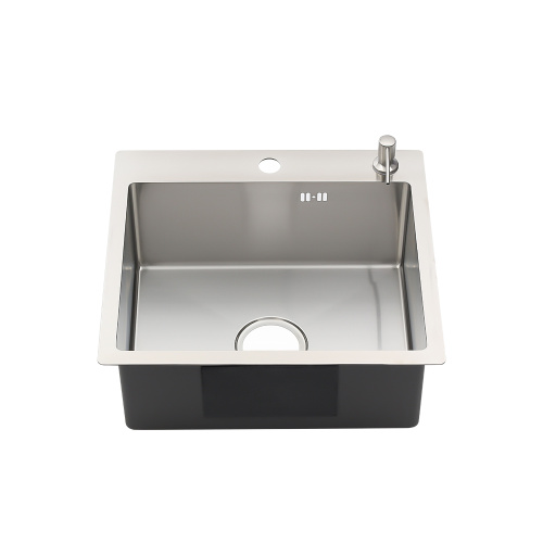 Кухонная мойка Melana ProfLine MLN-R5045H+дозатор 50х45 цвет сатин поверхность матовая - фото 2