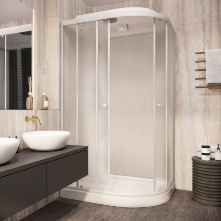 Душевая кабина Parly Effect EF1231L 120х80 асимметричная с крышей ориентация правая