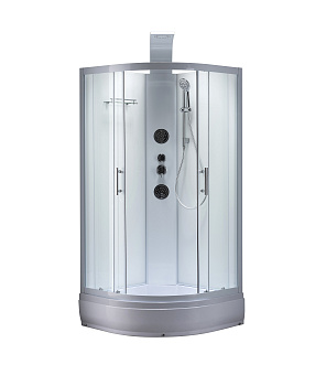 Душевая кабина Taliente TA-100CW 100х100 четверть круга без крыши ориентация универсальная