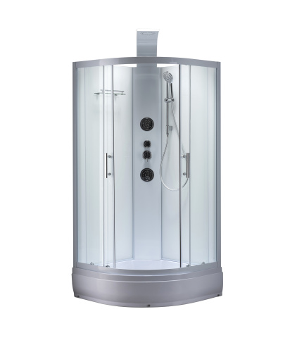 Душевая кабина Taliente TA-100CW 100х100 четверть круга без крыши ориентация универсальная