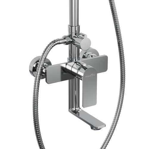 Душевая стойка Tokito Rain TOK-RAI-1021 настенная цвет хром - фото 3