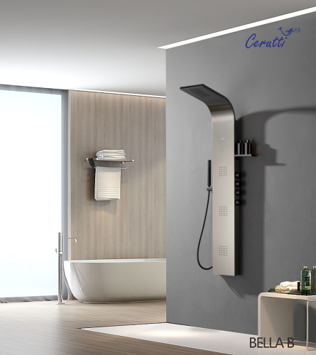 Душевая панель Cerutti SPA CT9254 прямоугольная настенная