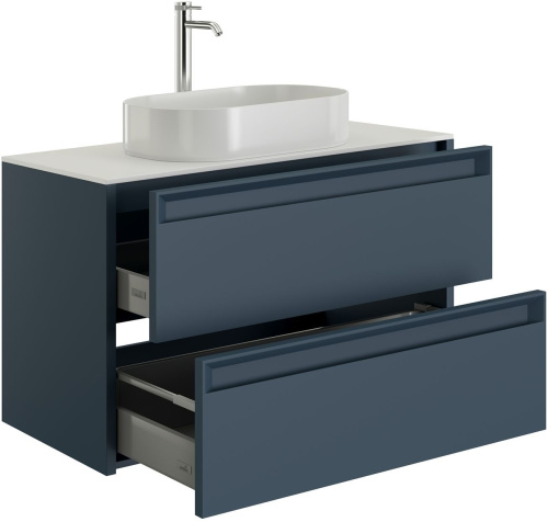 Тумба под раковину Allen Brau Fantasy 2.0 1.11005.BGM 2.0 118х46х62 подвесная цвет синий/серый
