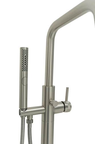 Смеситель для ванны с душем Allen Brau Priority 5.31008-BN напольный никель - фото 4