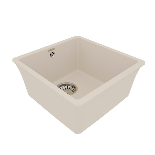 Кухонная мойка LeMark Sinara 400-u 9910066 40х42 цвет бежевый поверхность матовая - фото 2