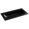Раковина из сантехнического фарфора Ceramica Nova GRACE CN7019MB 90х50 накладная цвет черный 1 отверстие под смеситель
