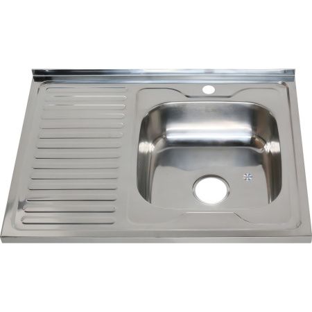 Кухонная мойка Melana 007 t R (*10) 80х60 цвет хром поверхность полированная