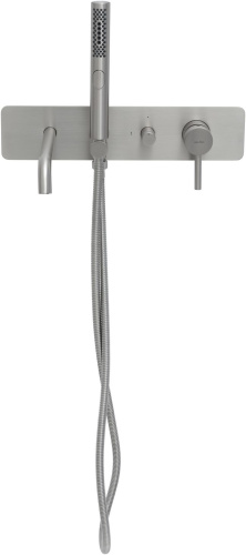 Смеситель для ванны с душем Allen Brau Priority 5.31A06-BN встраиваемый в стену никель - фото 3