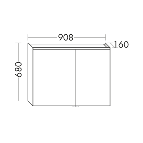 Зеркало-шкаф Burgbad Iveo SPHY090R 68х16х90 подвесной цвет зеркальная поверхность - фото 2