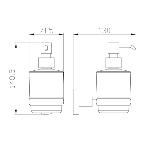 Дозатор для мыла Wonzon & Woghand Easy WW-8133 - фото 2