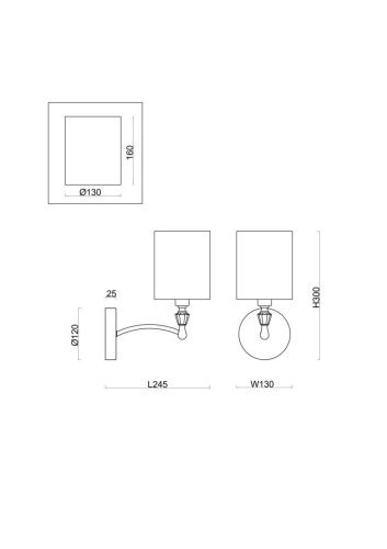 Бра Freya Riverside FR1007WL-01BS - фото 2