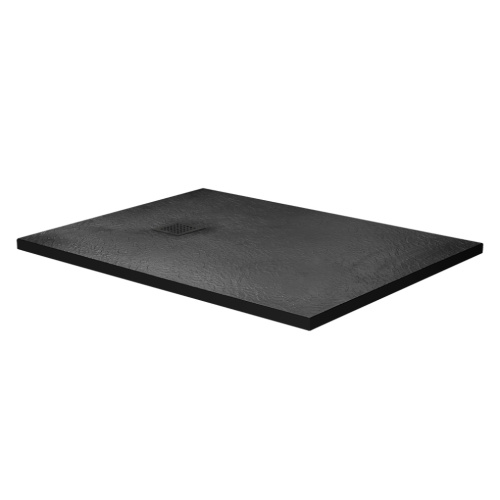 Душевой поддон BelBagno UNO TRAY-MR-UNO-AH-120/90-35-NERO-NO 120х90 искусственный мрамор черный матовый - фото 2