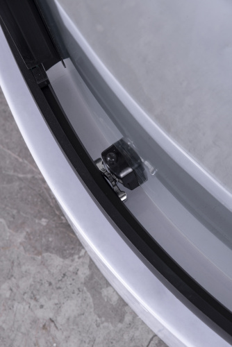 Душевой уголок Niagara Nova 68070811BLACK 100х100 стекло прозрачное профиль черный без поддона - фото 3