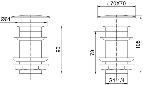 Донный клапан для раковины Allen Brau Infinity 5.21025-31 - фото 2