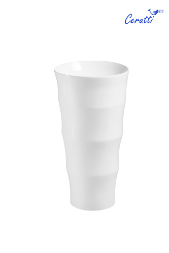 Раковина из сантехнического фарфора Cerutti SPA CT7834 42х42 напольная цвет белый без отверстий под смеситель - фото 2