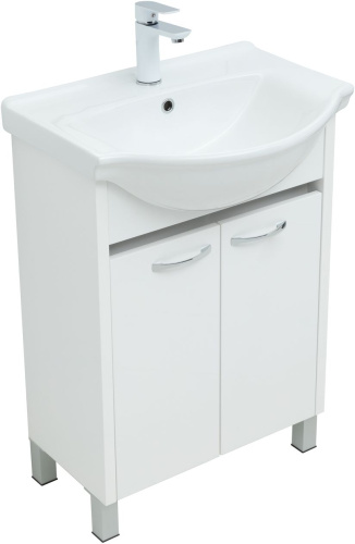 Тумба под раковину Aquanet Донна 00294390 56х30х70 напольная цвет белый - фото 2