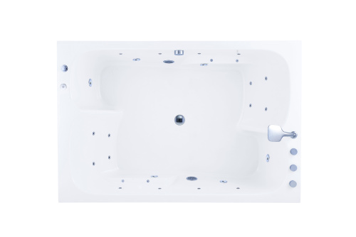 Ванна акриловая гидромассажная SSWW A1905 180х120 отдельностоящая прямоугольная с каркасом - фото 2