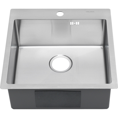 Кухонная мойка Melana ProfLine MLN-R5050H 50х50 цвет сатин поверхность матовая - фото 5