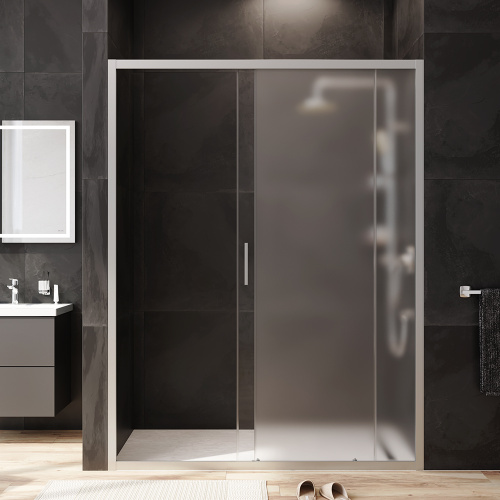 Душевая дверь Am.Pm Gem W90G-150-1-195MM 150х195 стекло прозрачное профиль хром матовый - фото 4