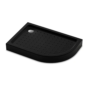 Душевой поддон Veconi Tezeo acrylic TZ55LB-10080-C5 100х80 акрил черный с ножками и каркасом