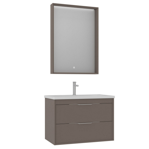 Тумба с раковиной Orka Clay 5004383 80х50х52 цвет коричневый - фото 2