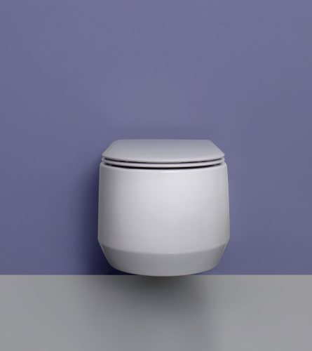 Унитаз подвесной White Ceramic Tao W1080301 белый глянцевый с сиденьем микролифт безободковый - фото 3