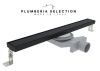 Душевой лоток Plumberia Selection PSL LINEAR PSL90NO 90х5 черный