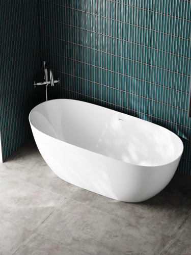 Ванна акриловая Teymi Lina T130203 170х75 отдельностоящая овальная без ножек - фото 3