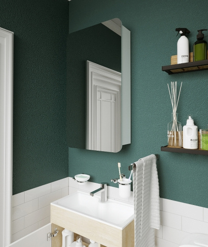 Зеркало-шкаф 1MarKa Nuvo У83224 50х14х90 подвесной цвет белый - фото 3